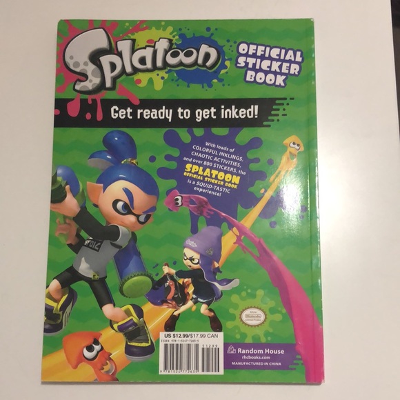 NEW Nintendo Splatoon Official Sticker Book - Picture 2 of 6